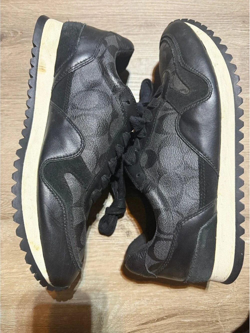Coach Carter elite running SHOES E17107 HIGH FASHION STYLE SZ 9 MEN LEATHER